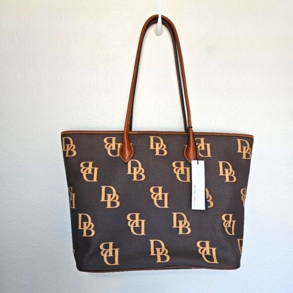 NWT Dooney & Bourke | DB Logo Monogram Large Tote - Picture 2 of 6